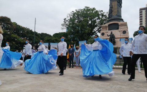 Durante el pregón hubo varias presentaciones artísticas.