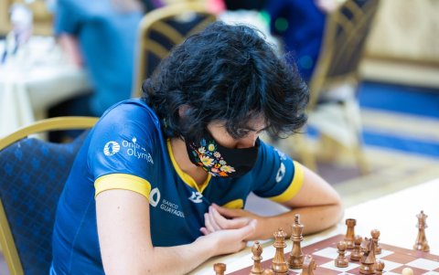 Carla durante la competencia en Las Vegas.