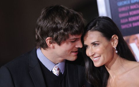 Ashton Kutcher y Demi Moore