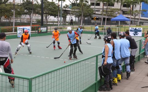 Cancha. El hockey ya tiene espacio en Guayaquil.