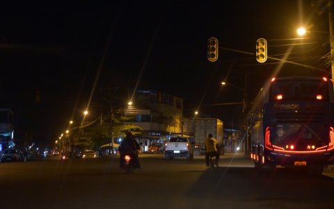 Este es el panorama en la avenida Mariscal Sucre, en Milagro.