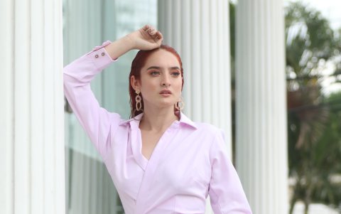 Pantalón con diseño personalizado de Irina Abad.