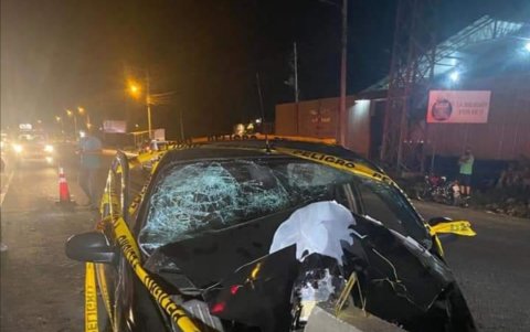 El domingo 11 de julio falleció Bernardino García. El auto que conducía se estrelló contra los  muros de cemento ubicados en medio de la carretera.