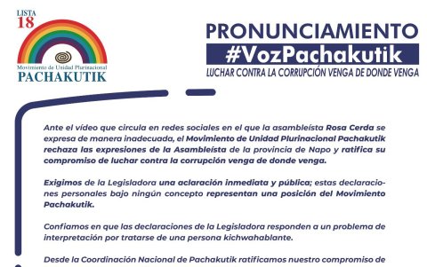 Comunicado de Pachakutik