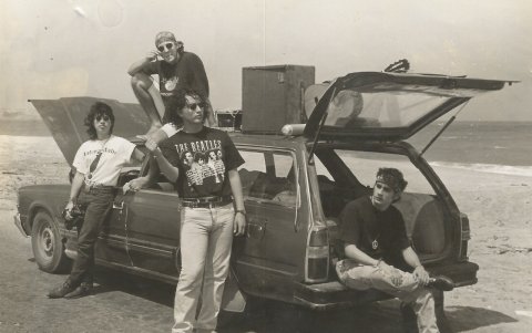 Tranzas en 1993 con su alineación original Douglas Bastidas, Troi Alvarado, Alfonso Vélez y Alberto Vicuña.