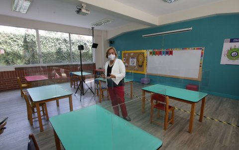 Las aulas burbujas fueron la opción que varios colegios, como el Liceo Panamericano, adoptaron para el retorno progresivo de los estudiantes.