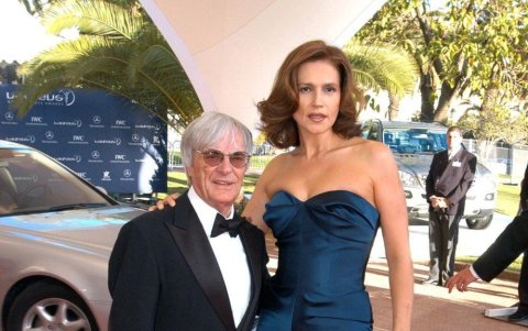 Slavica Radic y su exesposo Bernie Ecclestone.