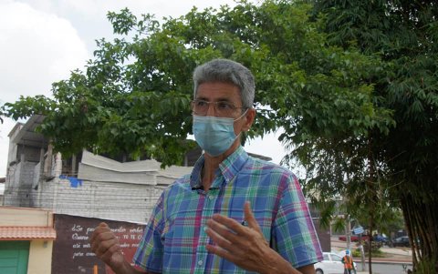 En la imagen, Geofredo Calle, líder comunitario de Urbanor.