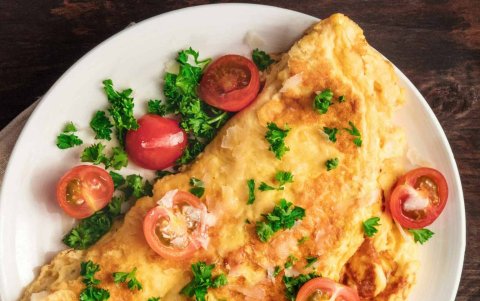 Omelette con vegetales