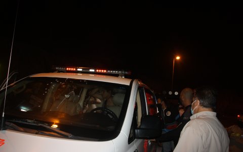 El momento en el que los jóvenes fueron rescatados.