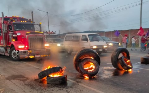Un poco más de una hora duró la manifestación.
