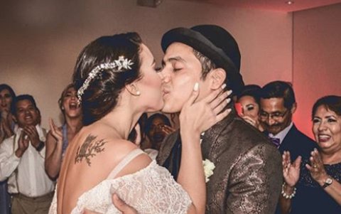 Cuando se casó con Micky Zelaya.