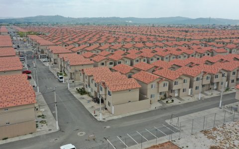 Ese es el panorama actual del complejo habitacional Mi Lote Villa Bonita.
