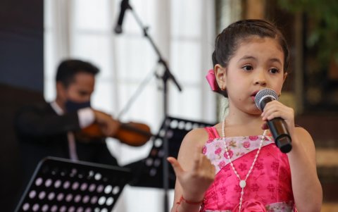 Durante la ceremonia, hubo varios actos artísticos.