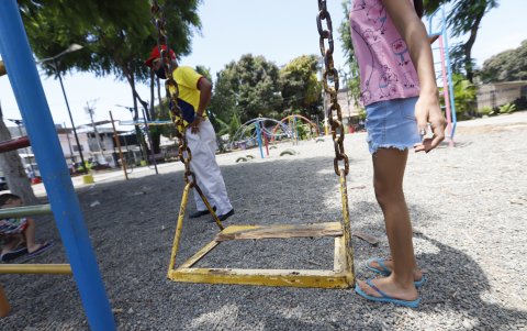 Pedido. Los moradores esperan un arreglo a los juegos mecánicos y luminarias.