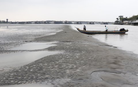 Viaje. El recorrido que se hizo en canoa en el islote El Pamar.