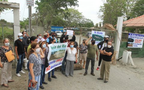 Protesta. Diario EXPRESO acompañó a los vecinos en una protesta reciente sobre el tema.