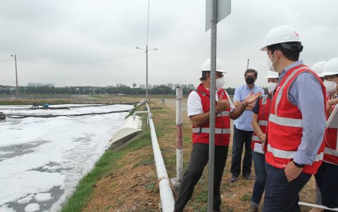 Jiménez se reunió con el gerente de Interagua, ayer por la mañana.