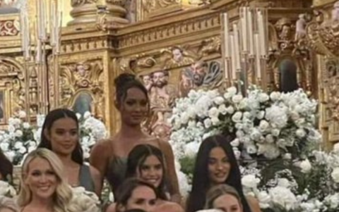 Aquí se aprecian todos los detalles del vestido.