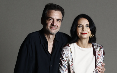 Gianluca junto a Montse