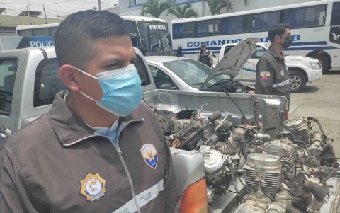 El fin de semana, la policía recuperó 29 motores de motos y motocicletas, tres de las cuales fueron reportadas como robadas.