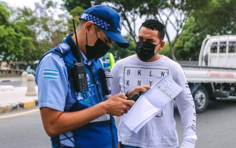Hecho. Agentes de la ATM participaron en el control.
