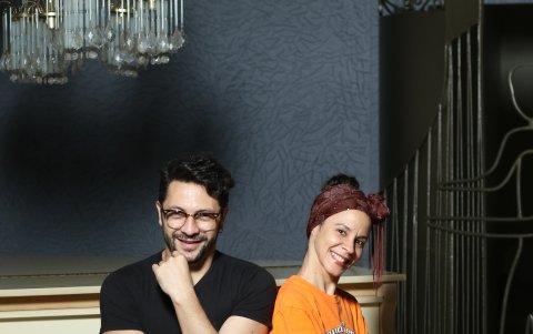 Martín Peña y Yanet Gómez, integrantes del Teatro del Cielo.