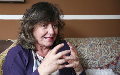 La actriz María Beatriz Vergara habla durante una entrevista con Efe el 15 de septiembre de 2021, en Quito (Ecuador).