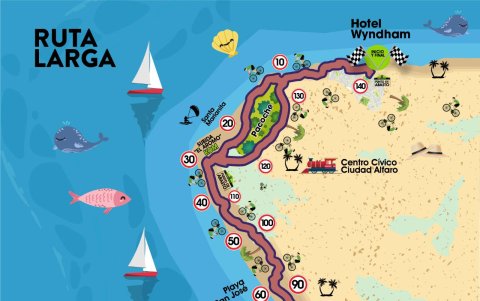 La ruta larga presenta un exigente recorrido para los participantes.