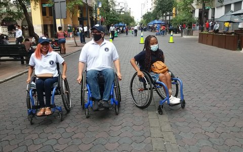 Las personas con movilidad reducida se movilizaron con seguridad.