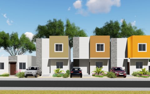 Vista general de las viviendas del plan habitacional.