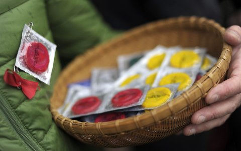 Vista de varios condones, en una fotografía de archivo.