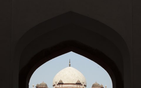 Tumba de Humayun, Nueva Delhi, India.