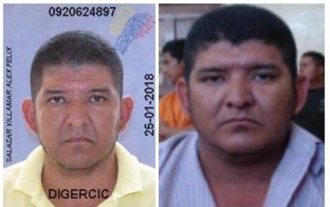 Alex Salazar Villamar en el momento que recibió su prelibertad.