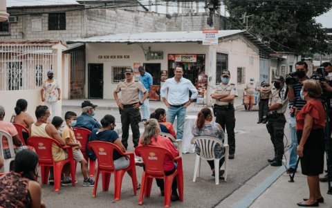 Los vecinos del Guasmo sur están unidos en la lucha contra la delincuencia.