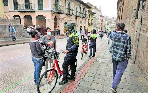 Tránsito. Funcionarios de la AMT utilizan una pequeña parte de la flota de bicicletas eléctricas.