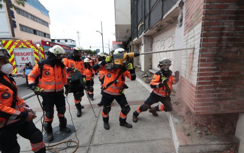 Hecho. Diferentes unidades participaron en la actividad.