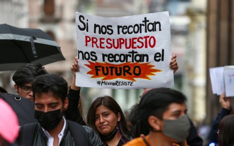 Las recientes protestas estudiantiles rechazaron los recortes presupuestarios a la educación
