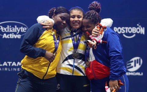 Bella en la cima de los 87 kg, junto a Colombia y Rep. Dominicana.