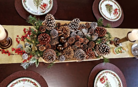 Mesa navideña.