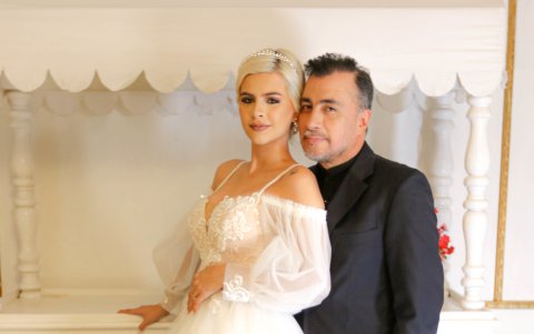 Con Troi Alvarado, quien fue esposo de Pamela Palacios.