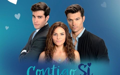 Con Alejandra Robles Gil y Brandon Peniche.