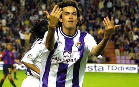 Kaviedes, durante su época como jugador del Real Valladolid de España.
