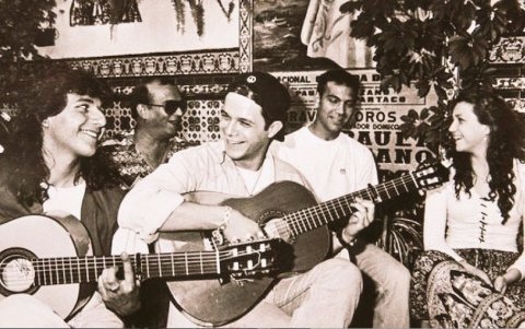 Sanz en sus inicios musicales.