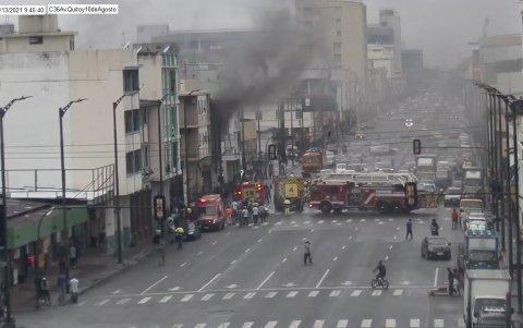 Desde lejos se lograba divisar el incendio