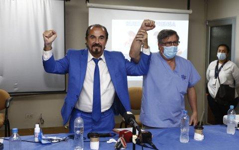 José Auad (i) junto a Roberto Gilbert, buscarán llegar a la presidencia del Bombillo