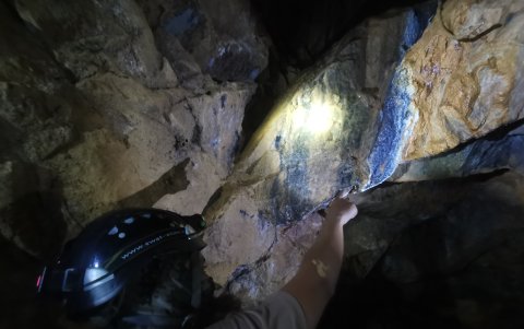 Beta. Así se conoce el tramo donde el minero halla el mineral para continuar la extracción.