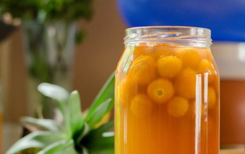 Kvass de uvilla, sabroso y refrescante