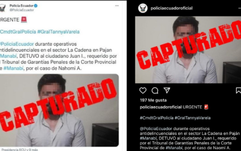 La captura de Juan Carlos Izquierdo fue confirmada por las redes sociales de la Policía Nacional la noche del 28 de diciembre.