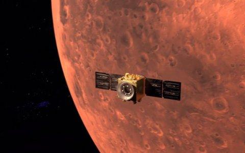 El Perseverance llegando a Marte.